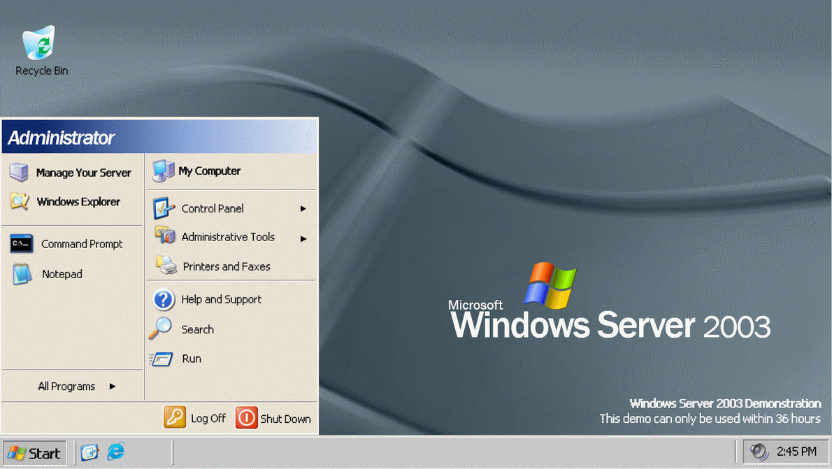 Windows server 2003