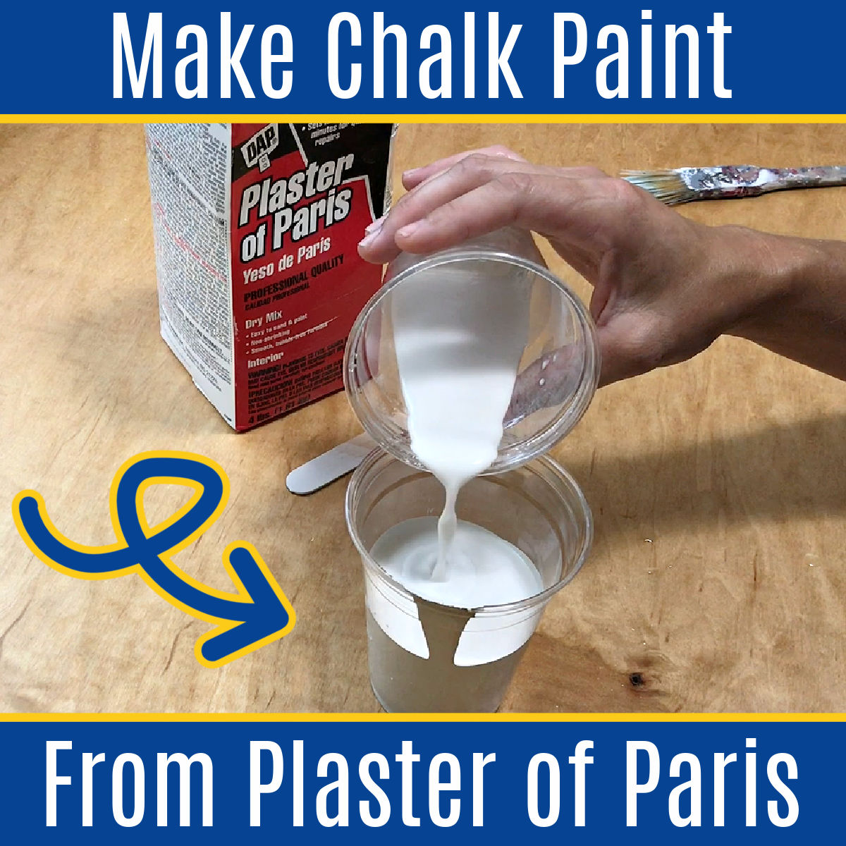 Homemade chalk paint