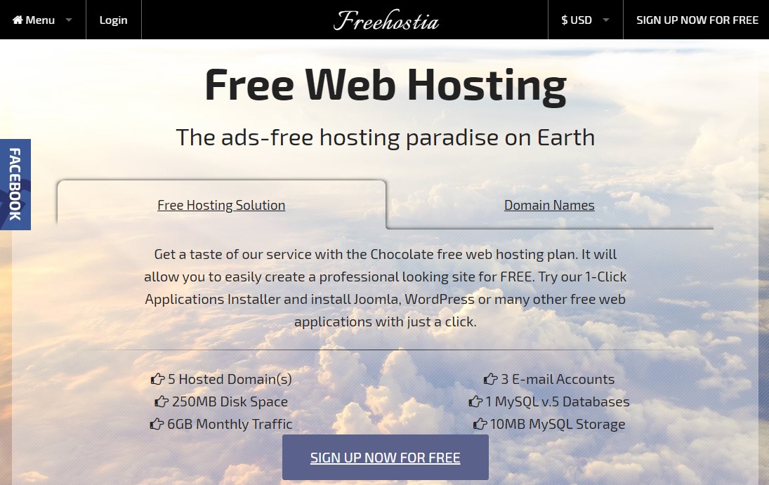 Freehostia free domain