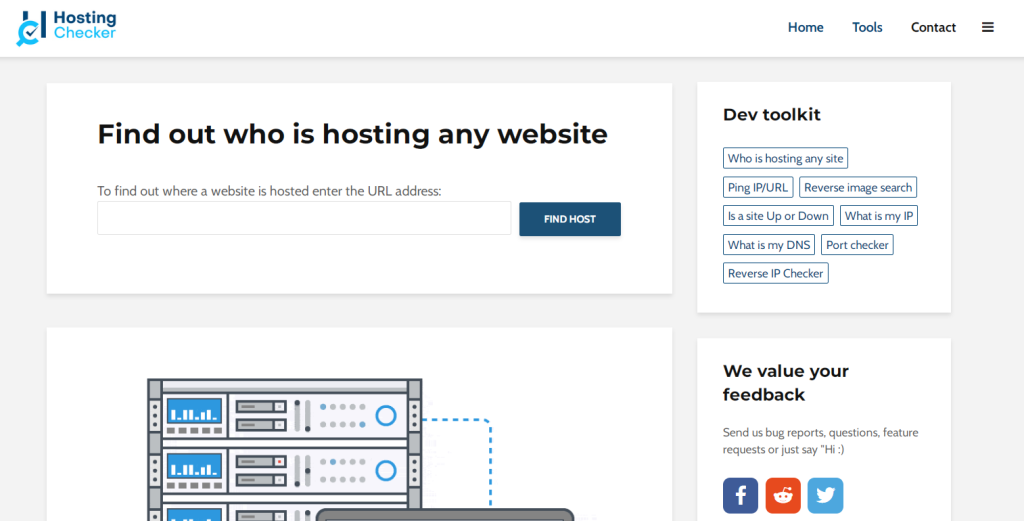 Check website hosting