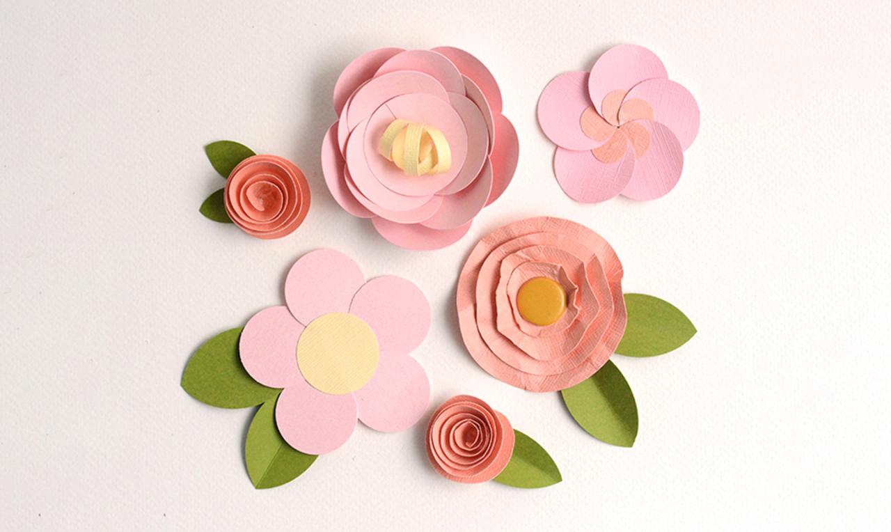 8 easy paper flowers